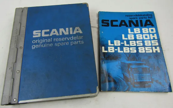 SCANIA LB LBS 80 85 Ersatzteilliste Parts List Reservsdelkatalog 74 + Supplement