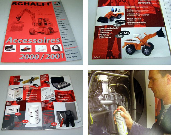 Schaeff Accessoires 2000/2001 Katalog Modelle Werbung