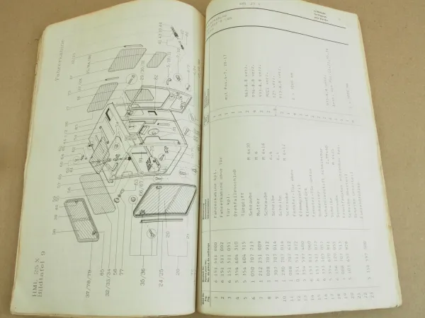 Schaeff HML25X Mobilbagger Ersatzteilkatalog Ersatzteilliste 1/1989