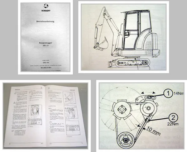 Schaeff HR 13 Raupenbagger Betriebsanleitung