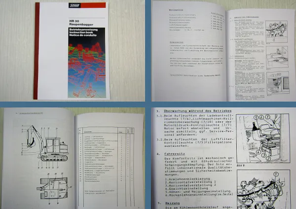 Schaeff HR 30 Raupenbagger Betriebsanleitung 1988