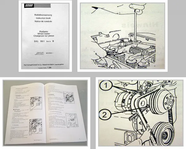 Schaeff SKL 861 Serie B Radlader Betriebsanleitung