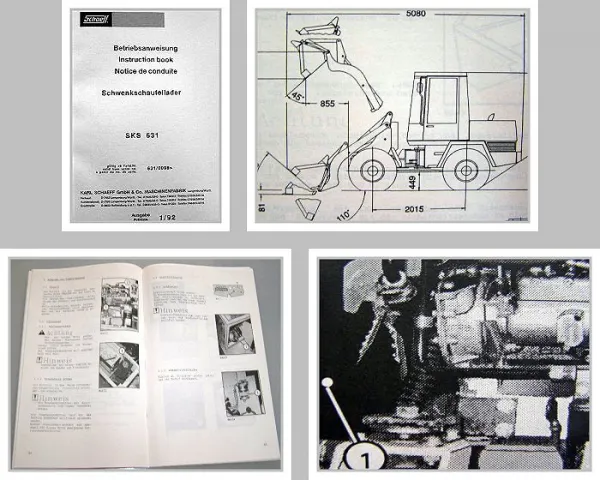 Schaeff SKS 631 Schwenklader Betriebsanleitung