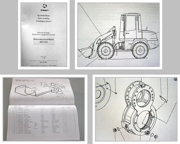 Schaeff SKS 633 Schwenklader Ersatzteilliste Parts List