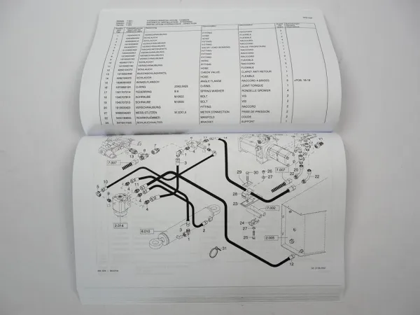Schaeff SKS 634 Ersatzteilkatalog Ersatzteilliste Parts List für Schwenklader