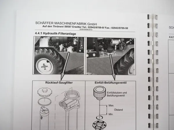 Schäffer 2027 2028 2030 Lader Betriebsanleitung Bedienung Wartung 2010