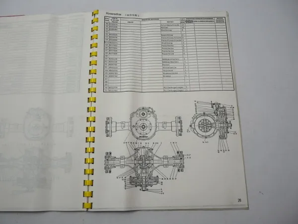 Schäffer 330 Hoflader Radlader Betriebsanleitung Bedienung Ersatzteilliste 1990