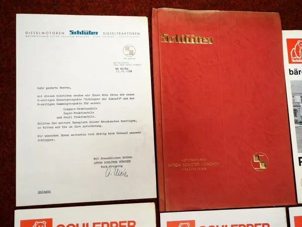 Schlüter Compact Super Profi Traktomobil & Profi Trac Mappe mit 12 Prospekten