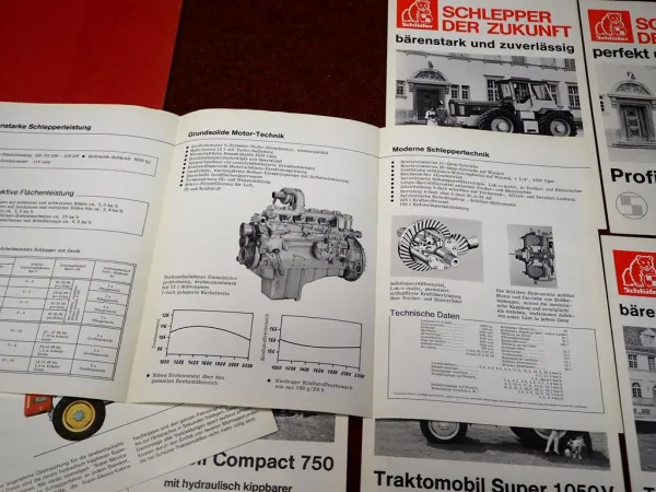 Schlüter Compact Super Profi Traktomobil & Profi Trac Mappe mit 12 Prospekten