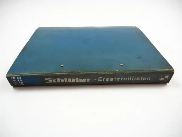 Schlüter S350 SF3300 S450 SF3400 Schlepper Ersatzteilliste 1960er Jahre