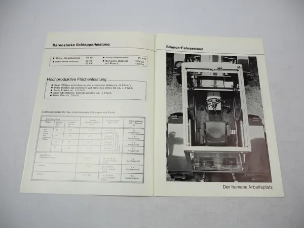 Schlüter Super 850 Traktomobil mit Silence Technik Prospekt 1974