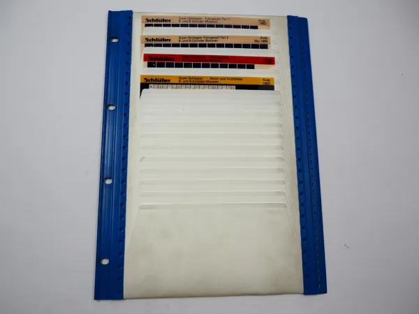Schlüter Super Schlepper Ersatzteilkatalog Ersatzteilliste 1982/84 Microfiche mit Schuppentafel