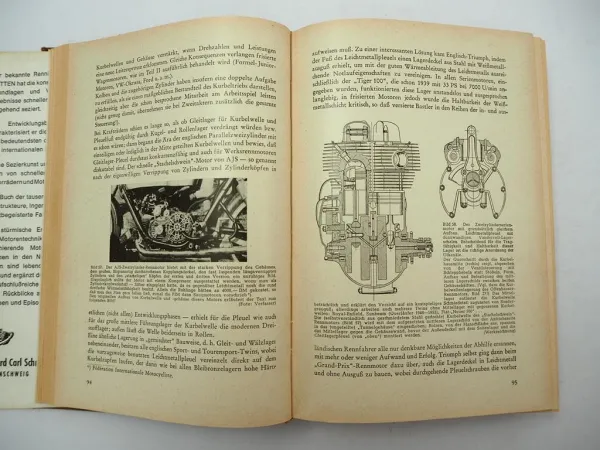 Schnelle Motoren - Seziert und frisiert H. Hütten 1963 Rennsport Auto Motorrad