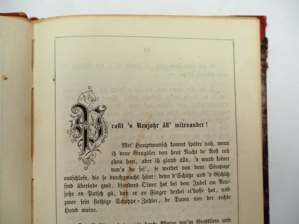 Schwäbische Dorf Predigten von C. B. Dreizler 1867 Stuttgart Mundart