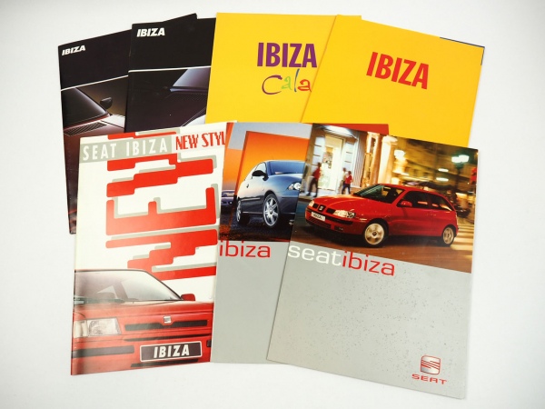 Seat 7x Prospekt Ibiza 1990 bis 1999