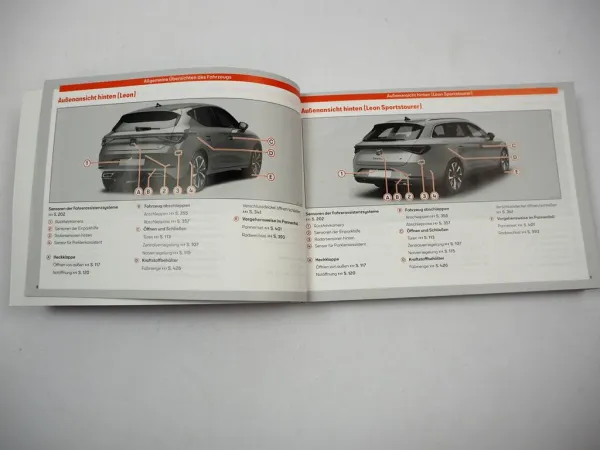 Seat Leon / Sportstourer Betriebsanleitung Bedienungsanleitung Bordbuch 11/ 2024