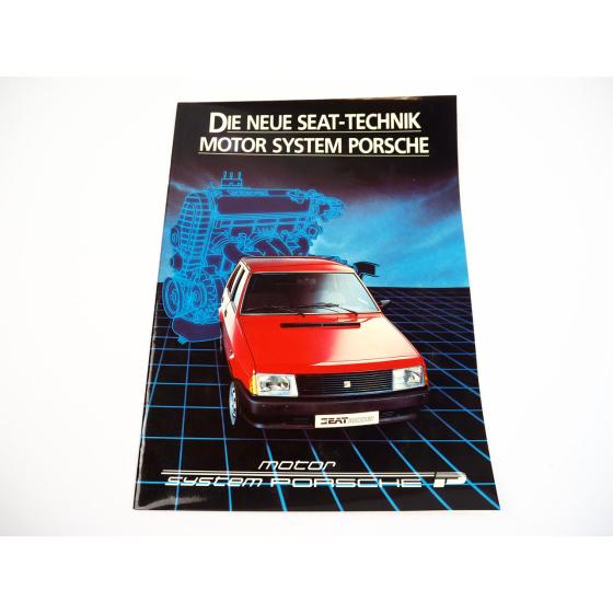 Seat Ronda P System Motor Porsche PKW Prospekt 1984