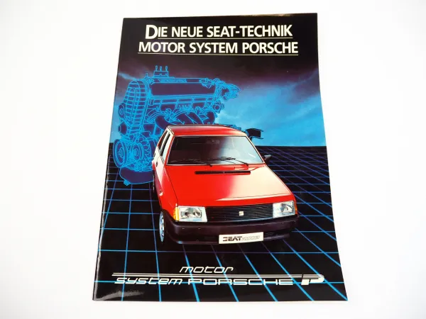 Seat Ronda P System Motor Porsche PKW Prospekt 1984