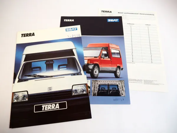 Seat Terra PKW 3x Prospekt 1990/91