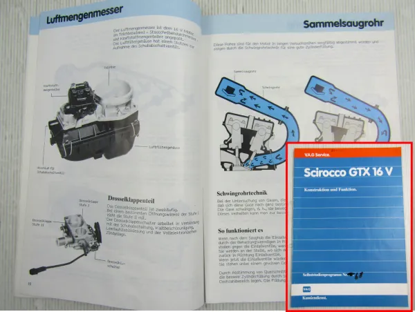 Selbststudienprogramm SSP 68 VW Scirocco GTX 16V KR Stand 06/1985
