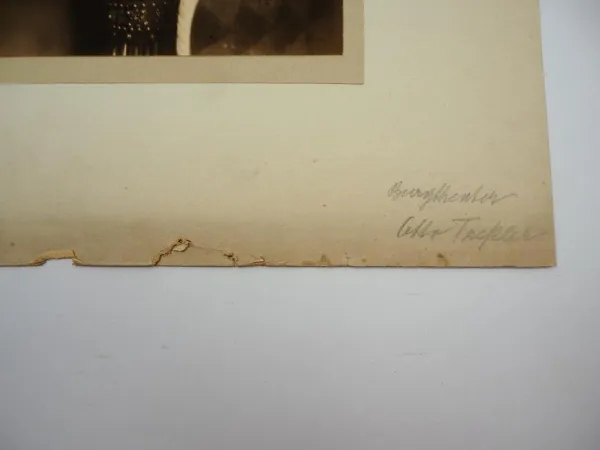 Sepiafoto Otto Tressler Schauspieler Burgtheater Wien Fotograf Setzer ca. 1920