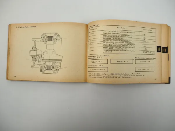 Service Daten VW Dienst Typ 1 2 3 Käfer T2 Werkstatt Genau genommen 1970