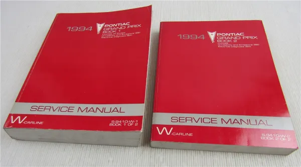 Service Manual 1994 Pontiac Grand Prix W Repair Manual Werkstatthandbuch