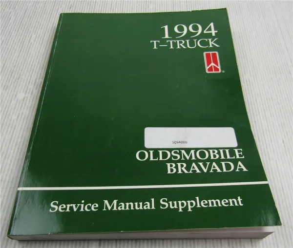 Service Manual Oldsmobile Bravada T Truck Supplement 1994