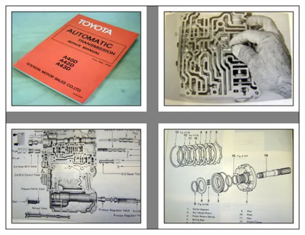 Shop Manual Toyota Automatic Transmission A40D A42D A43D 1979 Cressida Supra