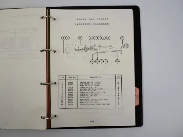 Simon Boxer MK3 Diesel Hydraulische Arbeitsbühne Technisches Handbuch 1990