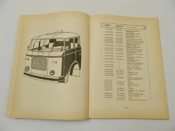 Skoda 706 Pritschenwagen MT4 MTV4 MTC4 Ersatzteilliste 1972 Liaz CSSR