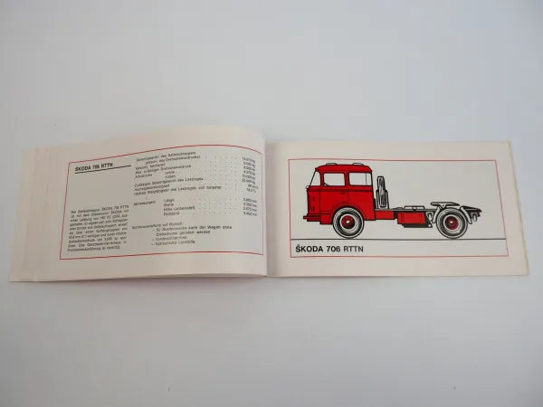 Skoda 706 Programm der LKW und Fahrgestelle Prospekt 1969