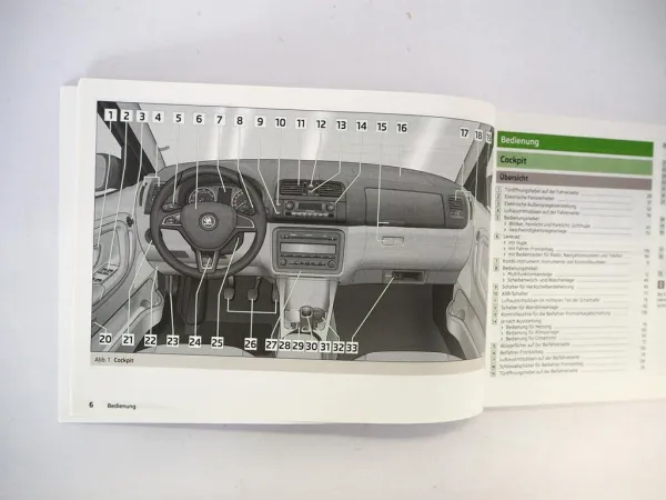 Skoda Fabia 5J Betriebsanleitung Bedienungsanleitung 5/2013 deutsch Bordbuch