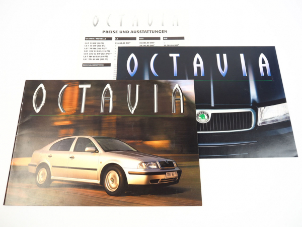 Skoda Octavia 2x Prospekt Technische Daten Ausstattung Preise 1997/99