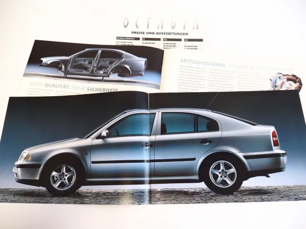 Skoda Octavia 2x Prospekt Technische Daten Ausstattung Preise 1997/99