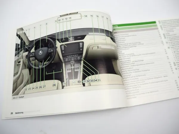 Skoda Octavia 3 5E RS & Combi Betriebsanleitung Bedienung 11/2015 Bordbuch deutsch