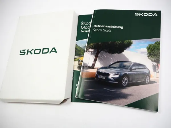 Skoda Scala Betriebsanleitung Bedienungsanleitung Bordmappe Wartung 11/2024