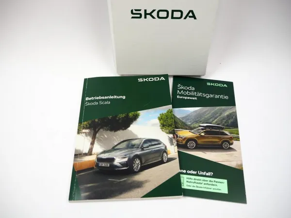 Skoda Scala Betriebsanleitung Bedienungsanleitung Bordmappe Wartung 7/ 2025