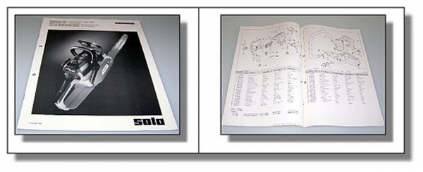 Solo 639 645 Motorsäge Ersatzteilliste Parts List 1993