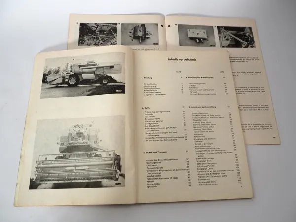 Sperry New Holland 1540 S.1550 Mähdrescher Betriebsanleitung Montage 1974