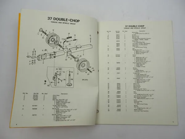 Sperry New Holland 37 Feldhäcksler Double Chop Ersatzteilliste Parts List 1971