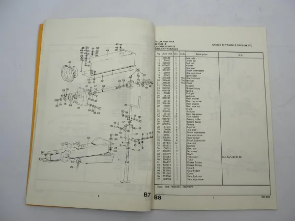Sperry New Holland 850 Round Baler Presse Parts List Ersatzteilliste 11/1977