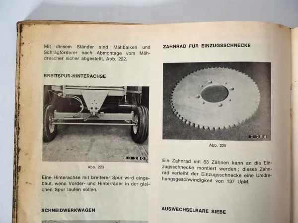 Sperry New Holland Clayson 1530 1545 Mähdrescher Betriebsanleitung ca. 1973
