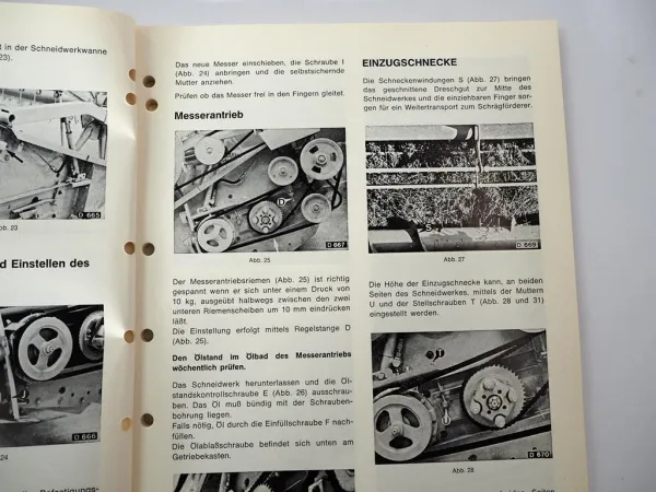 Sperry New Holland Clayson 1530 1545 Mähdrescher Betriebsanleitung ca. 1976