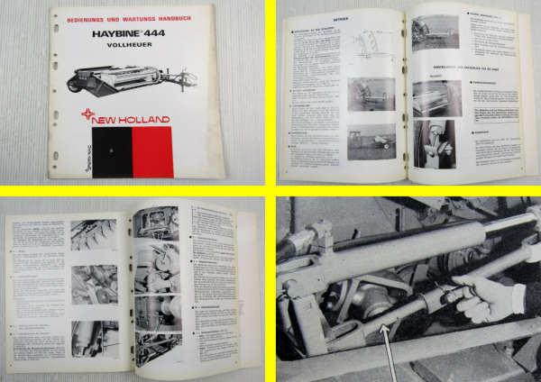 Sperry New Holland Hybine 444 Vollheuer Betriebsanleitung Bedienung Wartung 1969