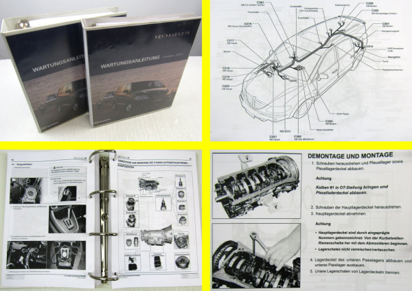 SSangYong Rodius Werkstatthandbuch Reparaturanleitung Wartung in 2 Bänden 2004