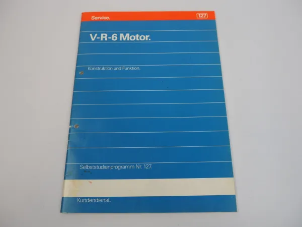 SSP 127 VW VR6 Motor AAA Passat Corrado Golf 3 ... Selbststudienprogramm 1991