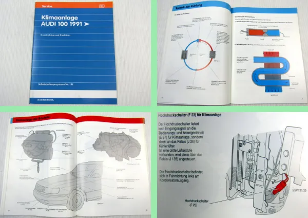 SSP 131 Audi 100 C4 Klimaanlage 1991 Selbststudienprogramm Schaltplan Funktion