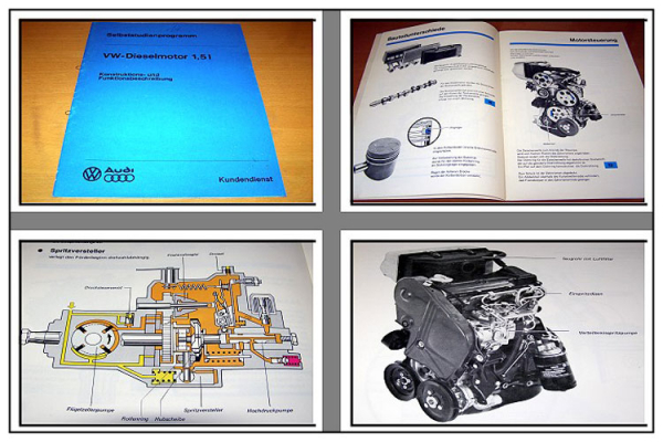 SSP 14 1,5l Dieselmotor Selbststudienprogramm VW Golf I Jetta Caddy CK