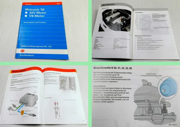 SSP 143 Audi 100 c4 s4 s6 v8 Motronic 1992 20V Turbo AAN und V8 4.2l Motor ABH